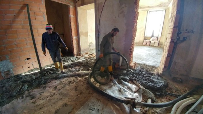 ArteRestauro gettata cemento copertura impianti
