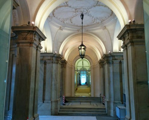 Arte Restauro scalone monumentale Torino 3
